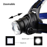 Waterproof LED Rechargeable Head Lamp